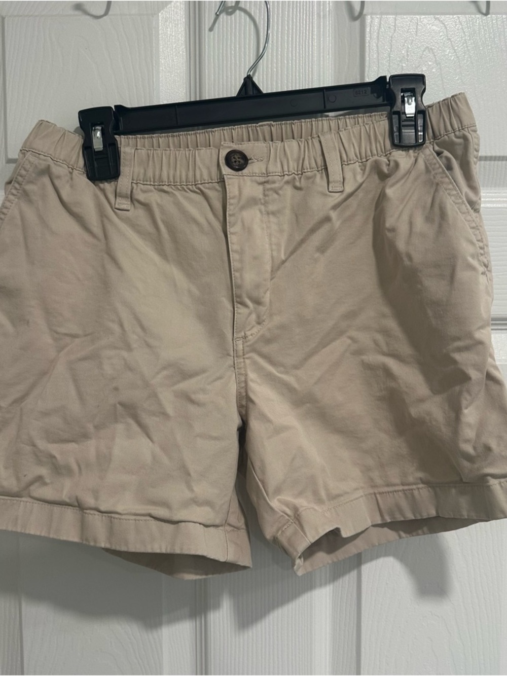 chubbies Beige Elastic-Waist Chino Shorts